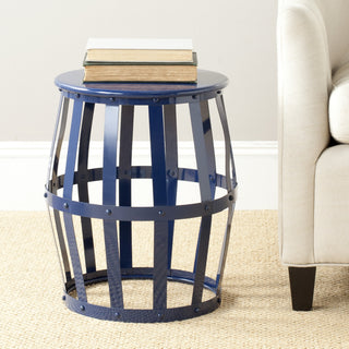 Safavieh Rinaldo Stool Navy Furniture  Feature