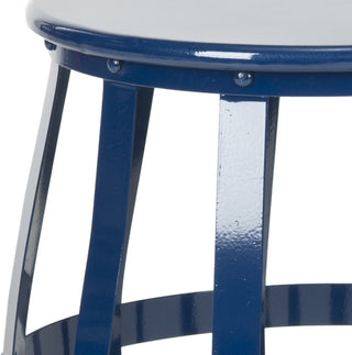 Safavieh Rinaldo Stool Navy Furniture 