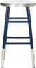 Safavieh Kenzie Silver Dipped Counter Stool Navy and Furniture 