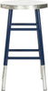 Safavieh Kenzie Silver Dipped Counter Stool Navy and Furniture main image