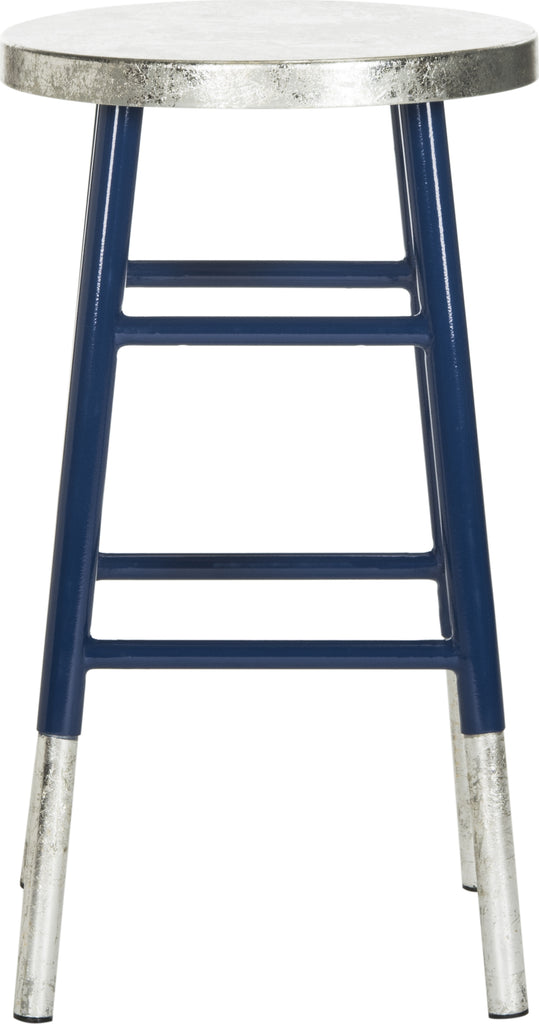 Safavieh Kenzie Silver Dipped Counter Stool Navy and Furniture main image