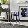 Safavieh Kenzie Silver Dipped Counter Stool Navy and Furniture  Feature
