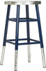 Safavieh Kenzie Silver Dipped Counter Stool Navy and Furniture 