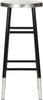 Safavieh Kenzie 30''H Silver Dipped Bar Stool Black and Furniture 