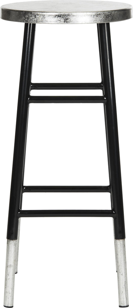 Safavieh Kenzie 30''H Silver Dipped Bar Stool Black and Furniture main image