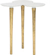 Safavieh Aria Accent Table White and Gold Furniture 