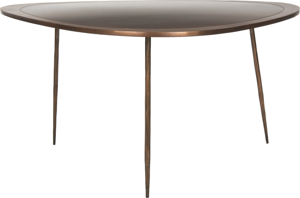 Safavieh Ayla Coffee Table Antique Copper Furniture main image