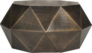 Safavieh Astrid Faceted Coffee Table Copper Furniture main image