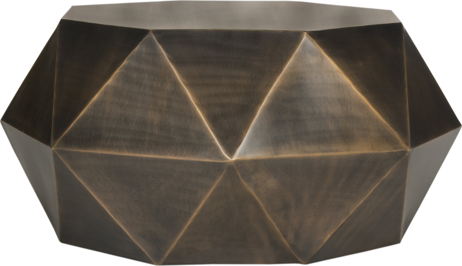 Safavieh Astrid Faceted Coffee Table Copper Furniture main image