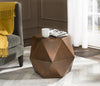 Safavieh Astrid Faceted Side Table Copper Furniture  Feature