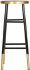 Safavieh Emery Dipped Gold Leaf Bar Stool Black and Furniture main image