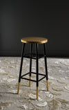 Safavieh Emery Dipped Gold Leaf Bar Stool Black and Furniture  Feature