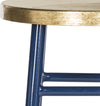 Safavieh Emery Dipped Gold Leaf Counter Stool Navy and Furniture 
