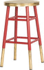 Safavieh Emery Dipped Gold Leaf Counter Stool Red and Furniture 