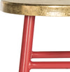 Safavieh Emery Dipped Gold Leaf Counter Stool Red and Furniture 