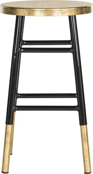 Safavieh Emery Dipped Gold Leaf Counter Stool Black and Furniture main image