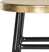 Safavieh Emery Dipped Gold Leaf Counter Stool Black and Furniture 
