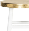 Safavieh Emery Dipped Gold Leaf Counter Stool White and Furniture 