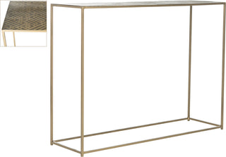 Safavieh Risa Matrix Console Antique Brass Furniture 