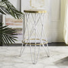 Safavieh Lorna Gold Leaf Bar Stool White and Furniture  Feature