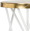 Safavieh Lorna Gold Leaf Counter Stool White and Furniture 