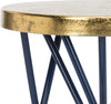 Safavieh Lorna Gold Leaf Counter Stool Navy and Furniture 
