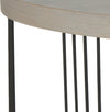 Safavieh Keelin Mid Century Scandinavian Wood Coffee Table Grey and Black Furniture 