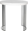 Safavieh Kelly Mid Century Scandinavian Lacquer Side Table White Furniture main image