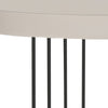 Safavieh Kelly Mid Century Scandinavian Lacquer Side Table Taupe and Black Furniture 