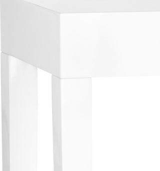 Safavieh Kayson Mid Century Scandinavian Lacquer Console Table White Furniture 