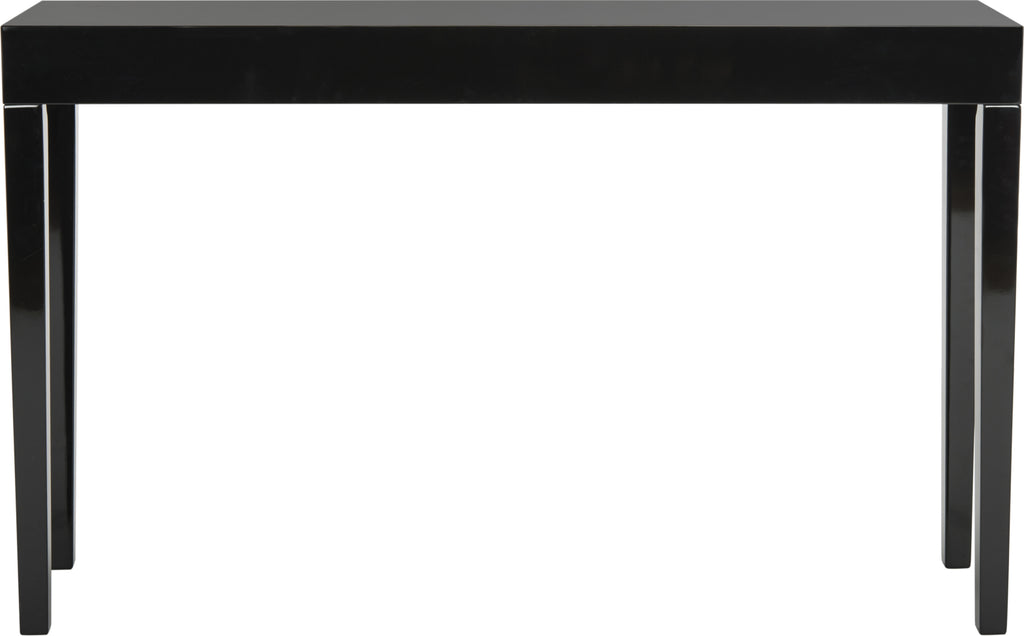 Safavieh Kayson Mid Century Scandinavian Lacquer Console Table Black Furniture main image