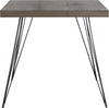Safavieh Wolcott Retro Mid Century Square Accent Table Dark Brown and Black Furniture main image