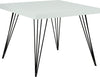 Safavieh Wolcott Retro Mid Century Square Lacquer Coffee Table White and Black Furniture 