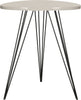 Safavieh Wolcott Retro Mid Century Lacquer Side Table Taupe and Black Furniture main image
