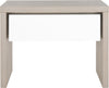 Safavieh Jonco Mid Century Scandinavian One Drawer Side Table Grey and White Furniture main image