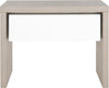 Safavieh Jonco Mid Century Scandinavian One Drawer Side Table Grey and White Furniture main image