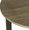 Safavieh Leonard Mid Century Modern Wood End Table Oak and Black Furniture 
