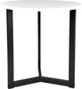 Safavieh Leonard Mid Century Modern Wood End Table White and Black Furniture 