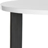 Safavieh Leonard Mid Century Modern Wood End Table White and Black Furniture 