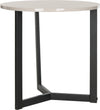 Safavieh Leonard Mid Century Modern Wood End Table Taupe and Black Furniture 