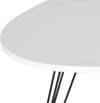 Safavieh Wynton Retro Mid Century Lacquer End Table White and Black Furniture 