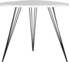 Safavieh Wynton Retro Mid Century Lacquer End Table White and Black Furniture main image