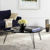 Safavieh Wynton Retro Mid Century Lacquer Coffee Table Black Furniture  Feature