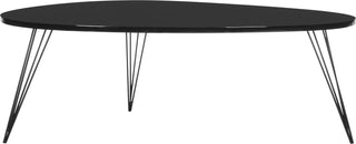 Safavieh Wynton Retro Mid Century Lacquer Coffee Table Black Furniture 