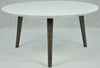 Safavieh Josiah Retro Mid Century Round Lacquer Accent Table White and Dark Brown Furniture 