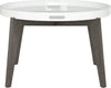Safavieh Echo Mid Century Lacquer Tray Top End Table White and Dark Brown Furniture main image