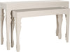 Safavieh Beth French Leg Lacquer Stacking Console Taupe Furniture 