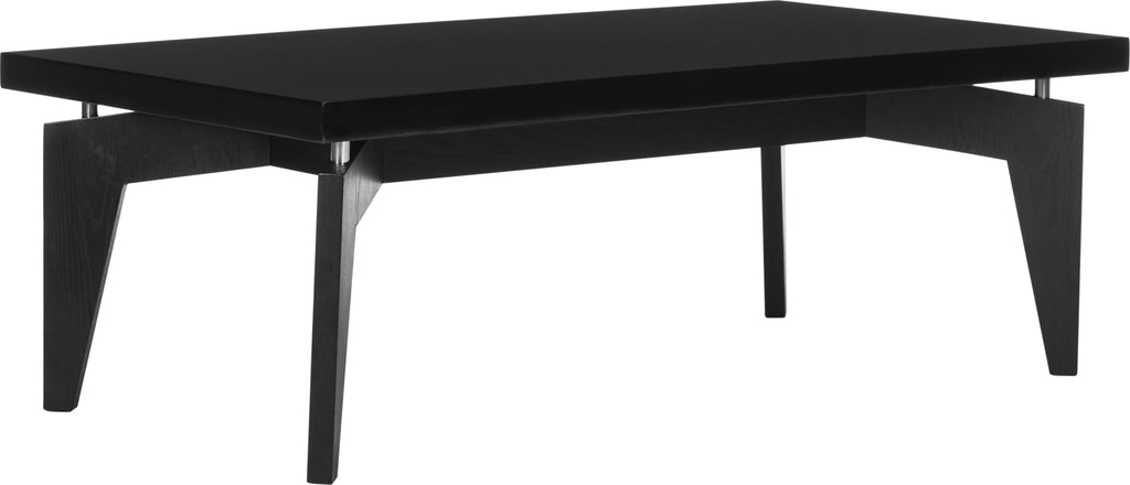 Safavieh Josef Retro Lacquer Floating Top Coffee Table Black Furniture  Feature