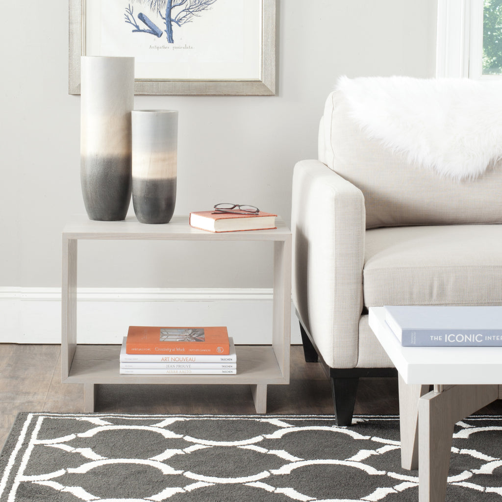 Safavieh Raylan Mid Century Scandinavian Wood Stand Grey Furniture  Feature