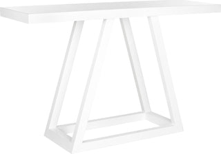 Safavieh Sutton Modern Scandinavian A-Line Lacquer Console White Furniture 